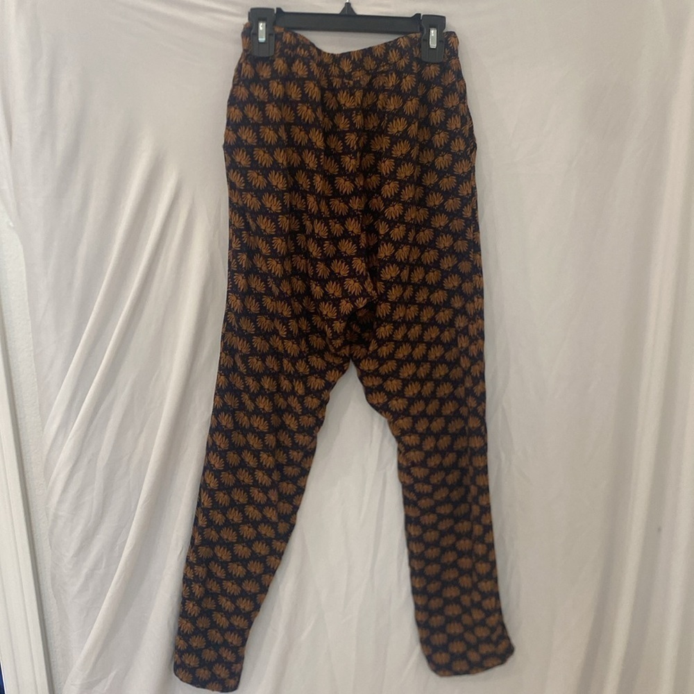 H & M Print Boho Pocket Block Print Pants Sz Xs - image 6